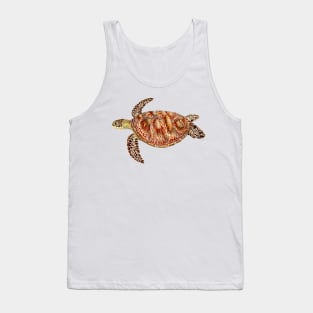 Green turtle Chelonia mydas Tank Top